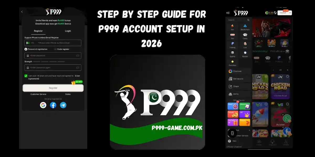 P999 account setup